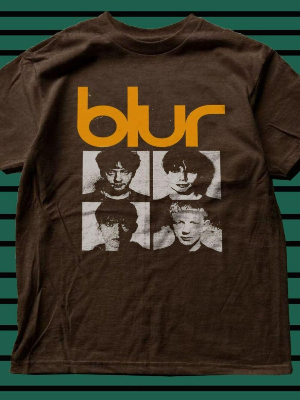 Blur band dark chocolate t-shirt